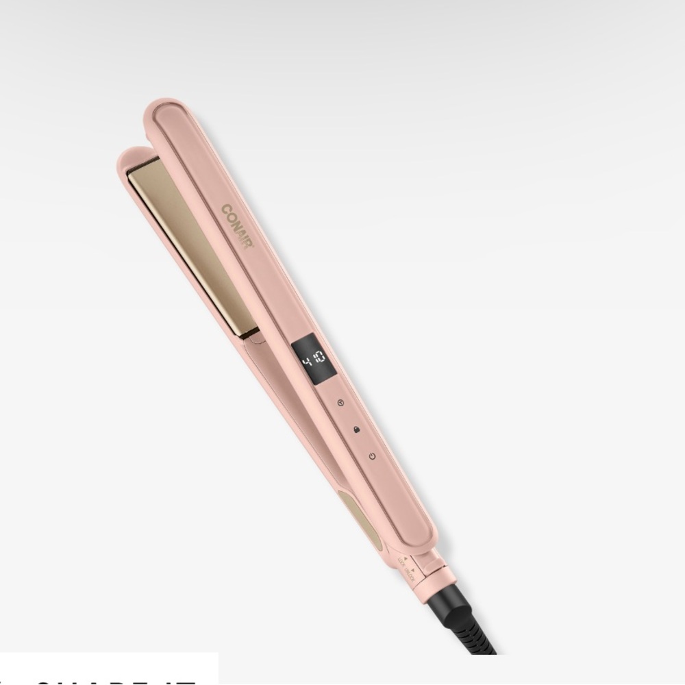 Conair double ceramic 1” digital touch flat iron✨ New